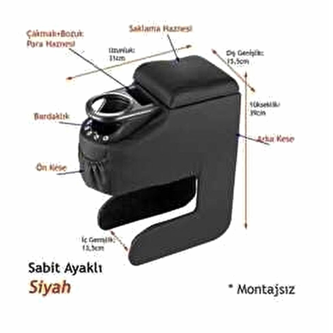 Hko Ara Kolçak Siyah Sıkıstırmalı Uzun Ayak TaslıHKOBR4705704