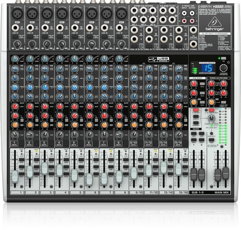 Behringer Xenyx X2222 USB 16 Kanal Deck Mikser