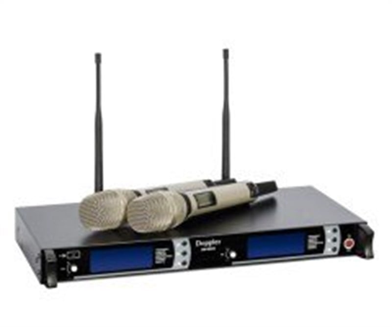Doppler DM-802H UHF Band İki El Pro Dijital Telsiz Mikrofon