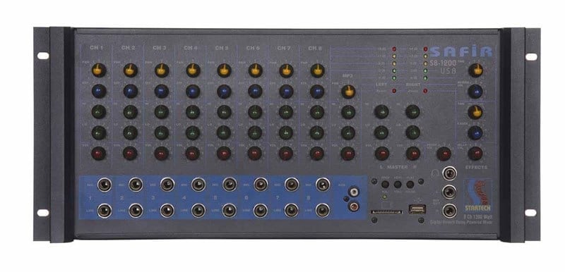 Startech Safir S8 1200 Usb 8-Kanal 2x600W Eko Reverb Küp Mikser