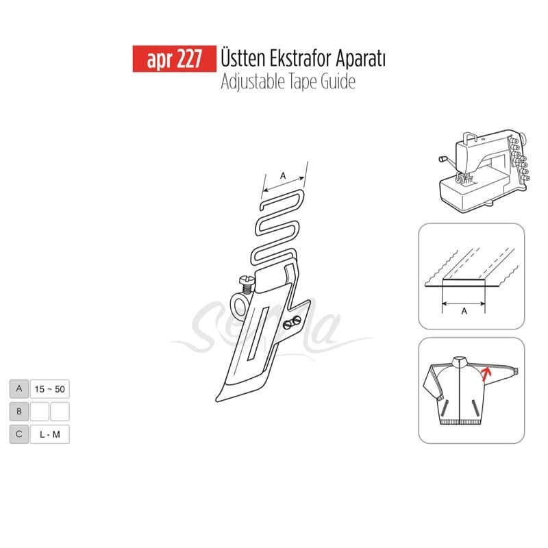 Apere ÇeşitleriApr ApereÜstten Ekstrafor Aparatı 14mm / APR 227