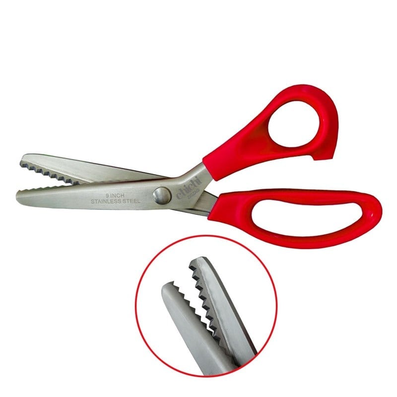 Makas ÇeşitleriChichiPlastik Saplı Sürfile (Zik Zak) Makası 9-1/4 İnç 23.3cm / A-85