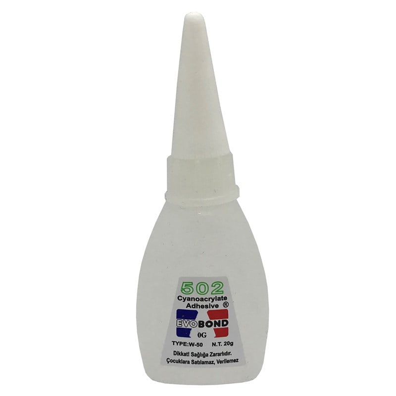 Sarf Malzeme ÇeşitleriEvobond502 Süper Yapıştırıcı 20gr