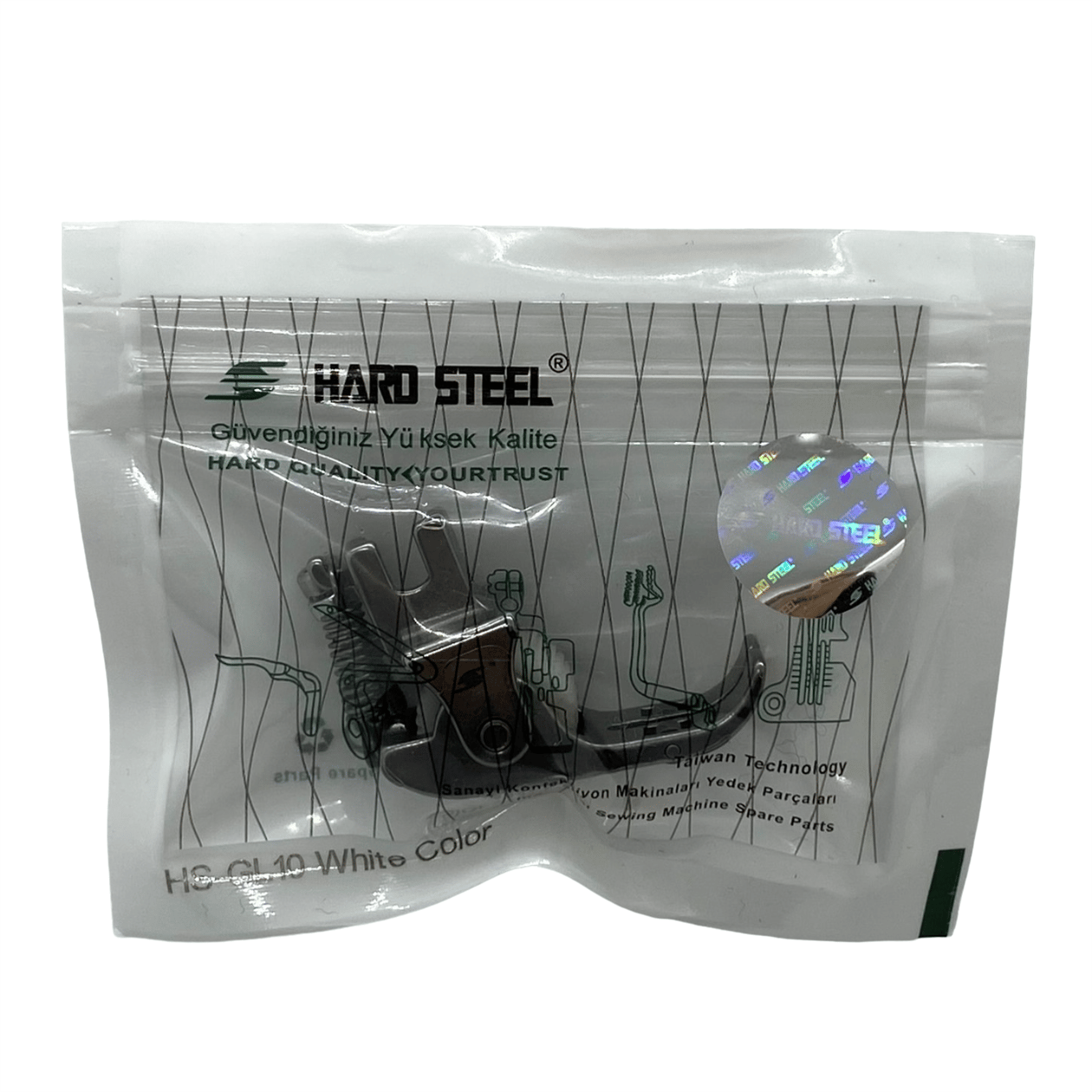 Ayak ÇeşitleriHard SteelDüz Makine Rulmanlı Beyaz Teker Fitil Ayak / HS-GL10