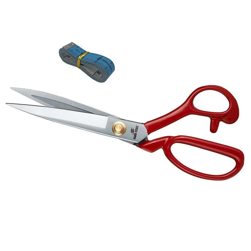 Makas ÇeşitleriHard SteelKırmızı Saplı Paslanmaz Çelik Somunlu 8inç Makas /  HS-1084 (8")