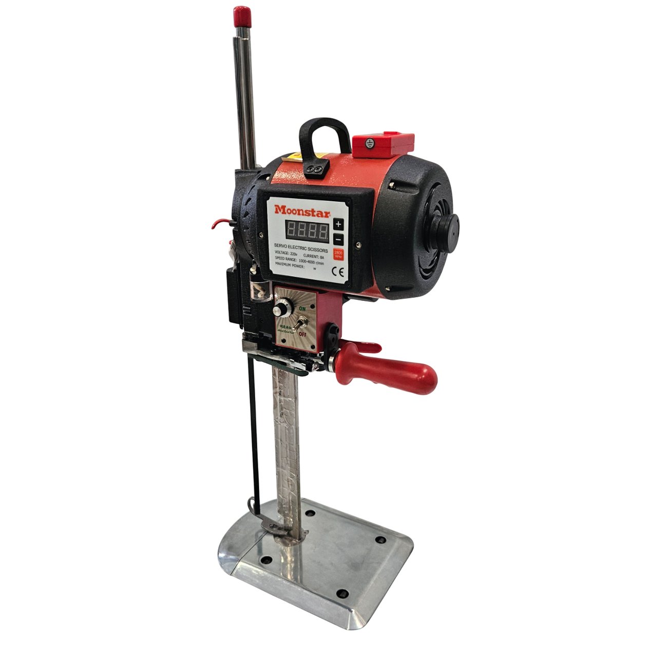 Kesim Makineleri ve EkipmanlarıMoonstarDik Kumaş Kesim Motoru 1600W 4000 Devir Kırmızı-Siyah Kafa  / PLS-988 12İNÇ