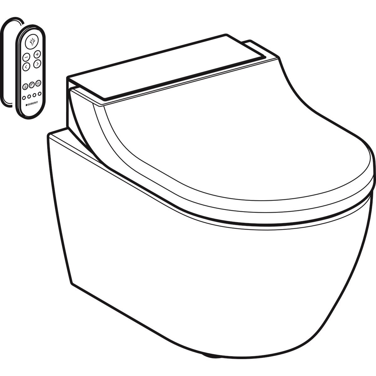 Geberit AquaClean Tuma Comfort Akıllı Klozet Siyah Cam