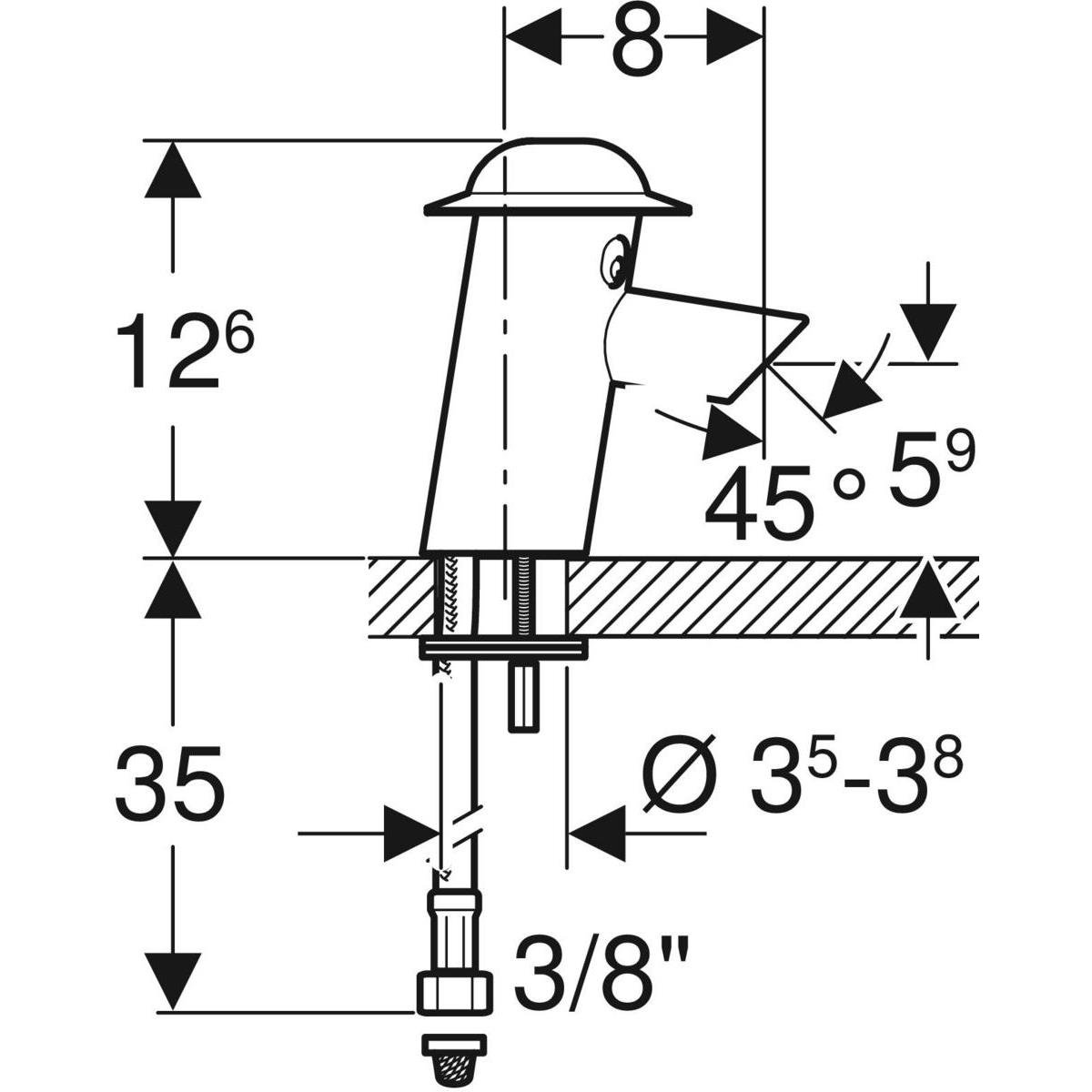 Geberit Bambini Lavabo Bataryası - Elektrikli, Renkli - 577660000