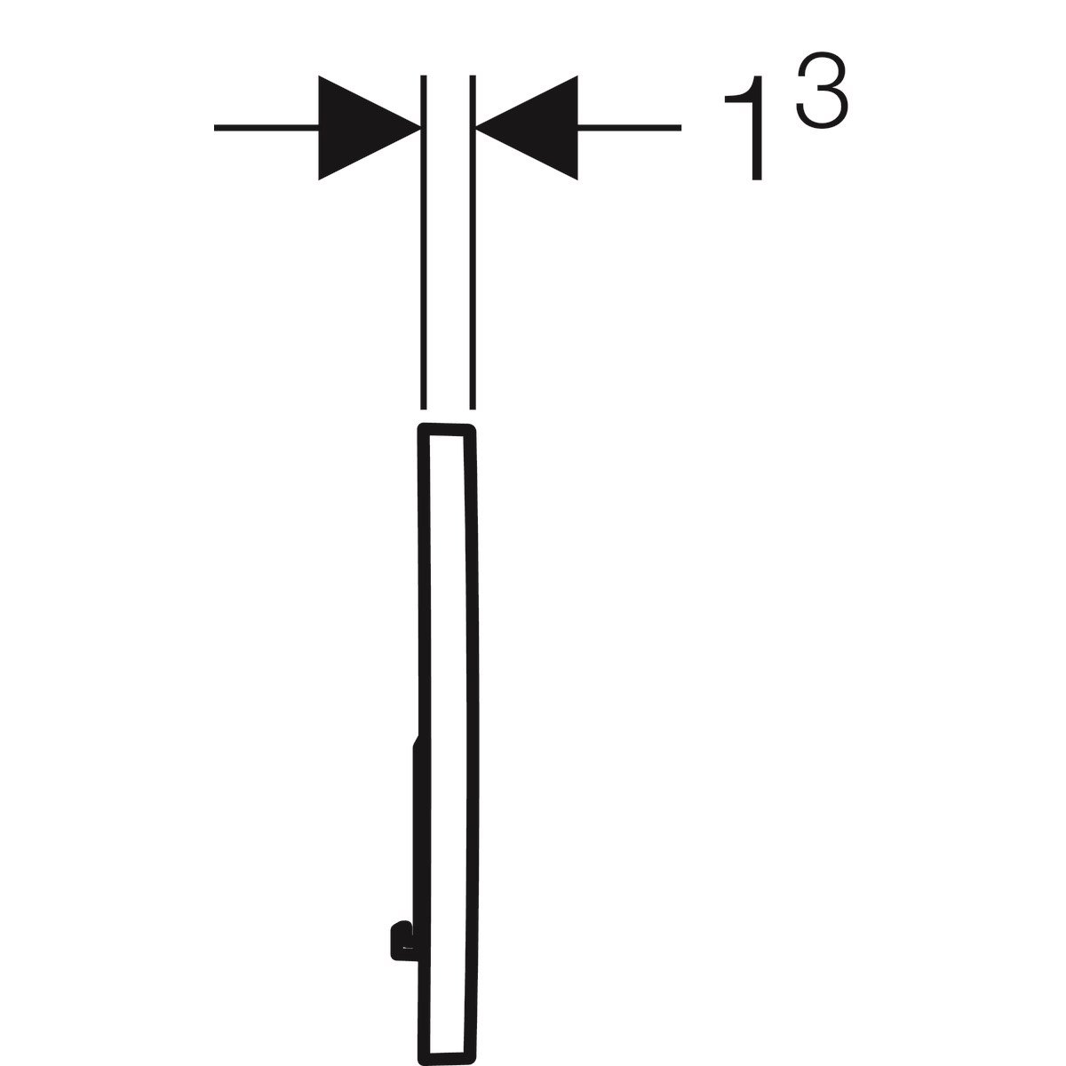 Geberit Kumanda Kapağı Sigma 01 -Çift Basmalı-Pirinç