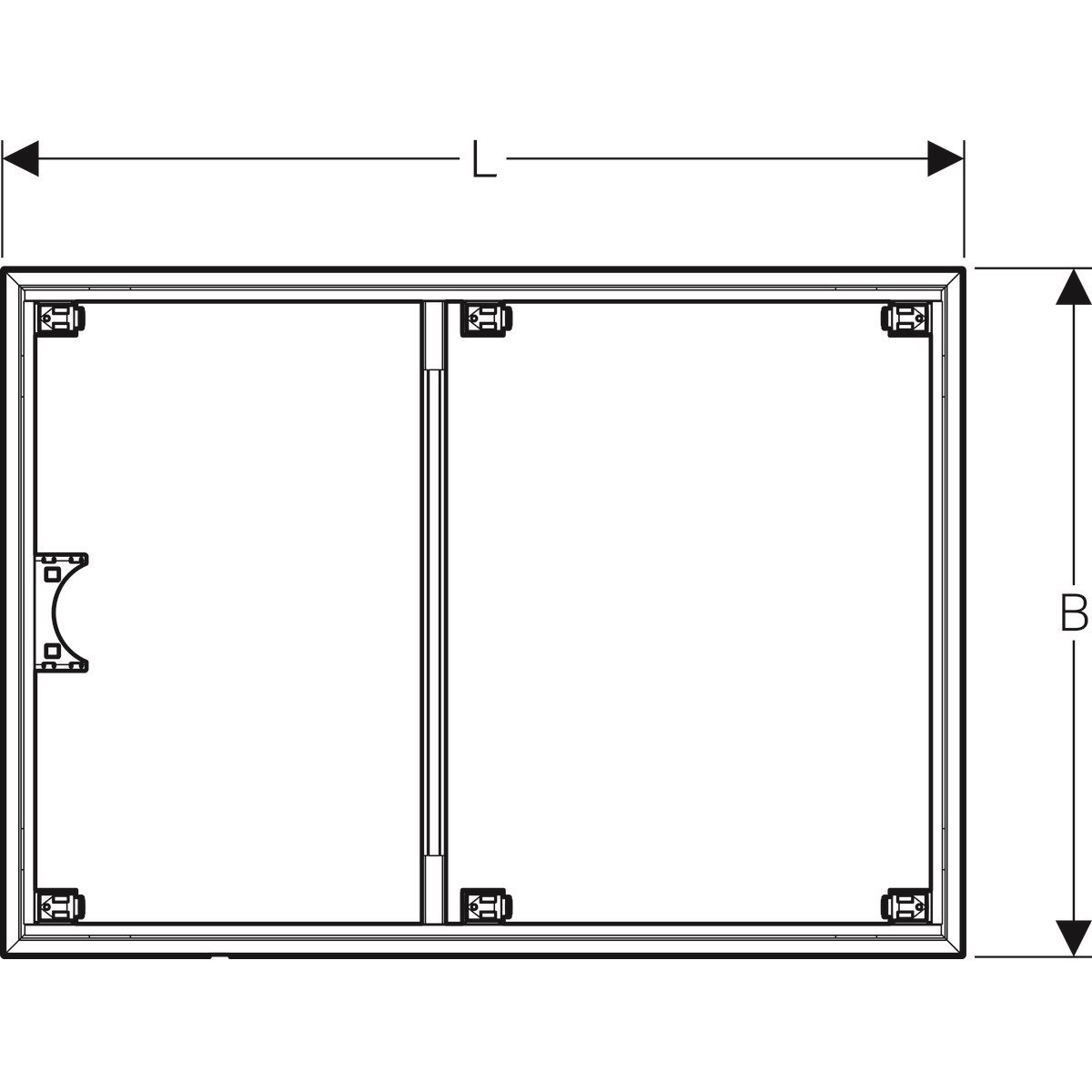 Geberit Setaplano Duş Zemini Montaj Çerçevesi 80x140 cm