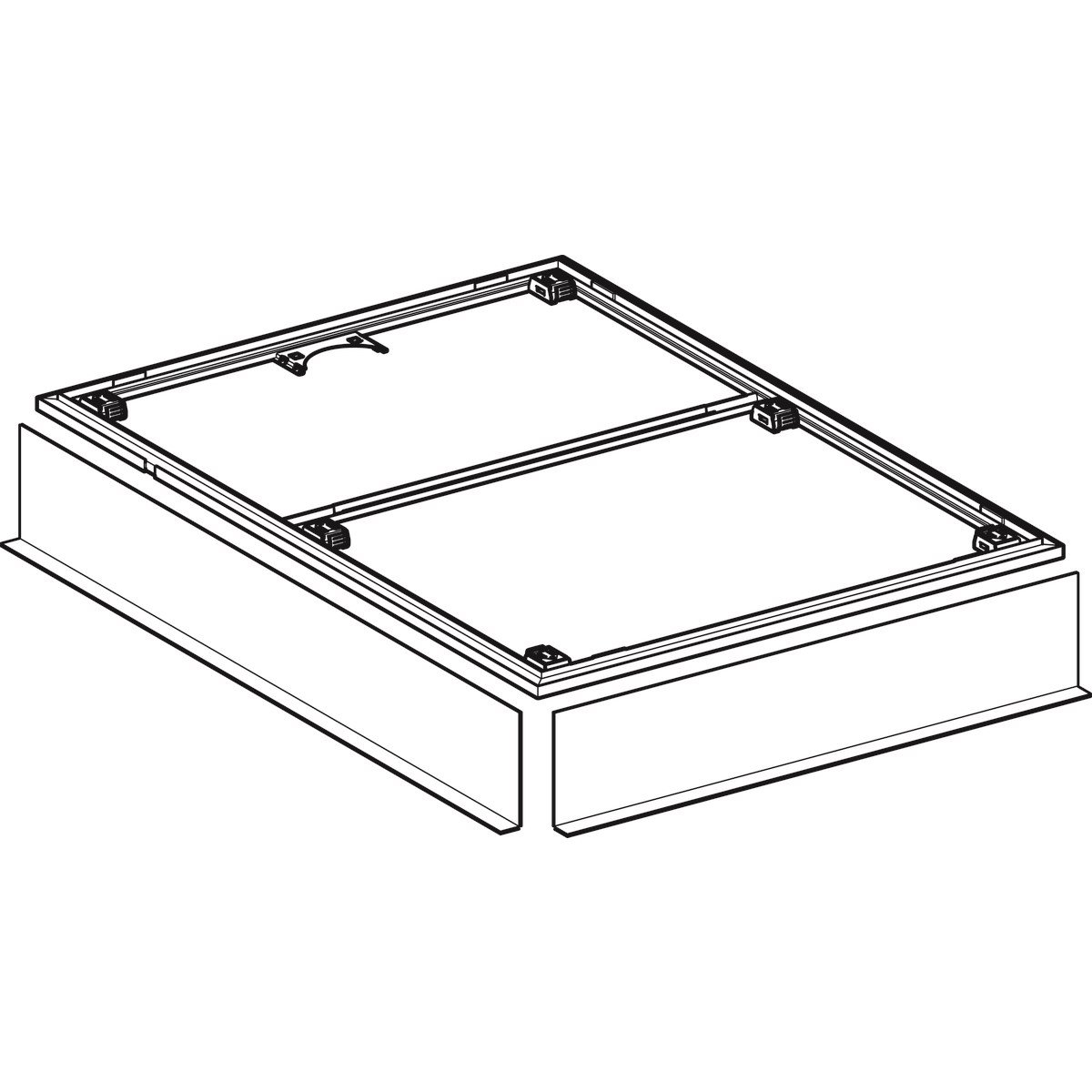 Geberit Setaplano Duş Zemini Montaj Çerçevesi 80x140 cm