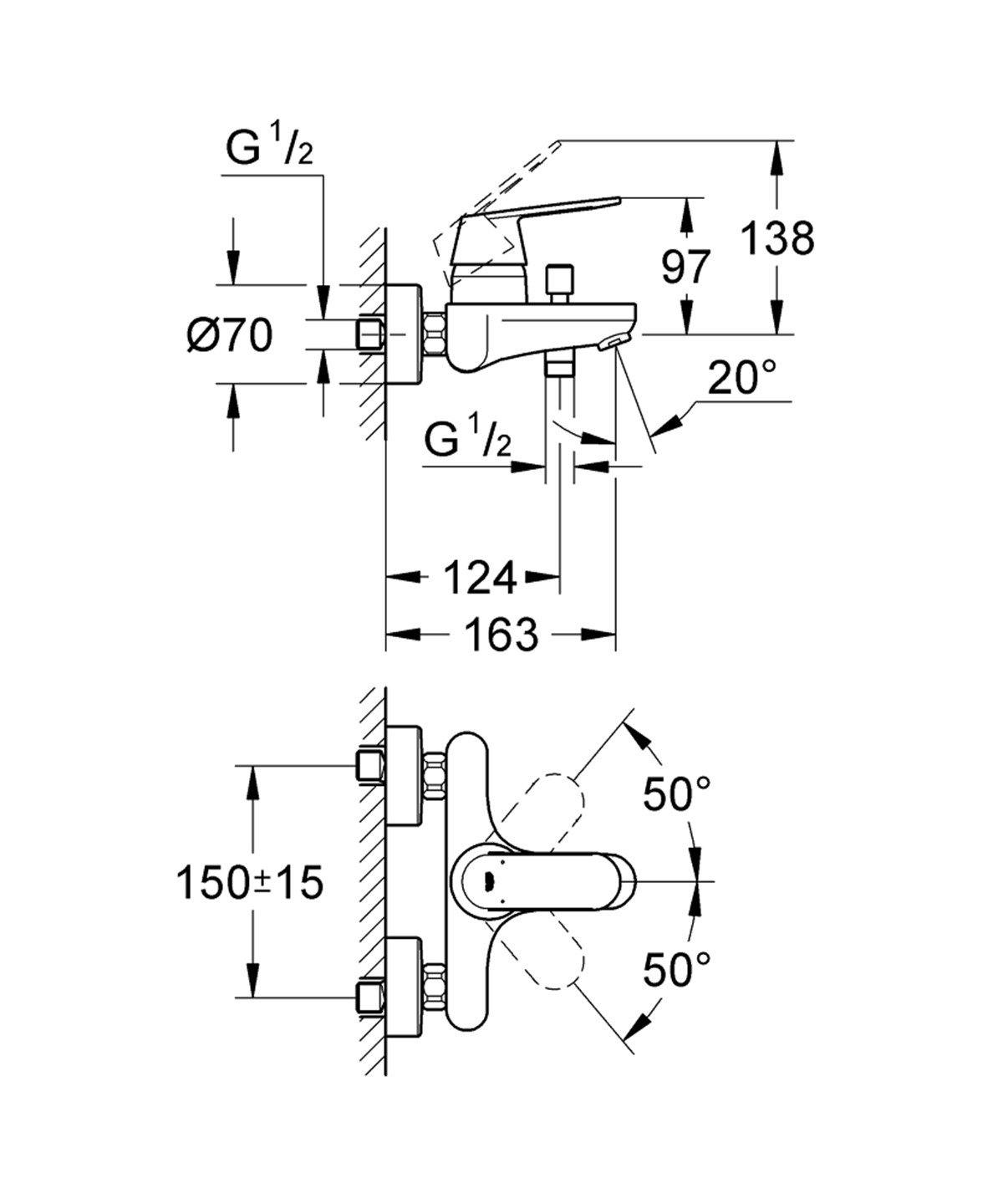 Grohe Eurosmart Cosmopolitan Armatür Set 