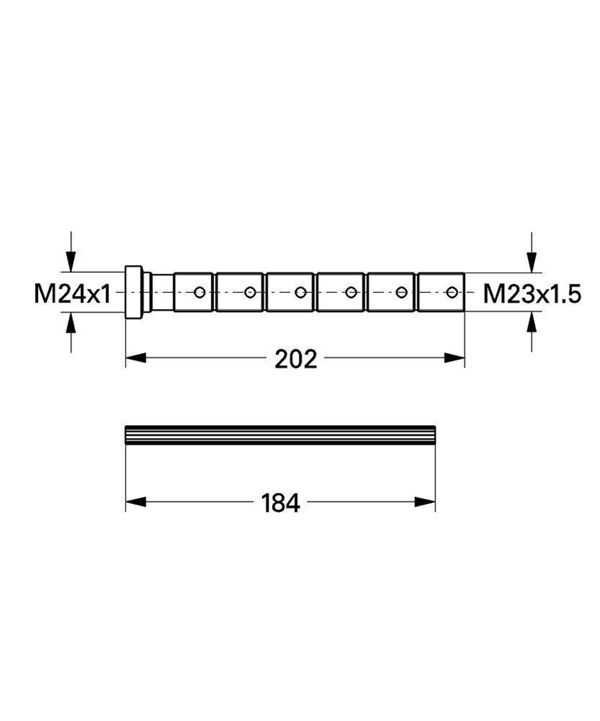 Grohe Uzatma Seti 200 mm (plastik)
