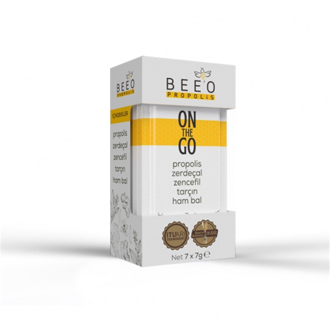 Beeo On The Go Propolis Zencefil Zerdeçal Tarçın Ham Bal 7 Gr