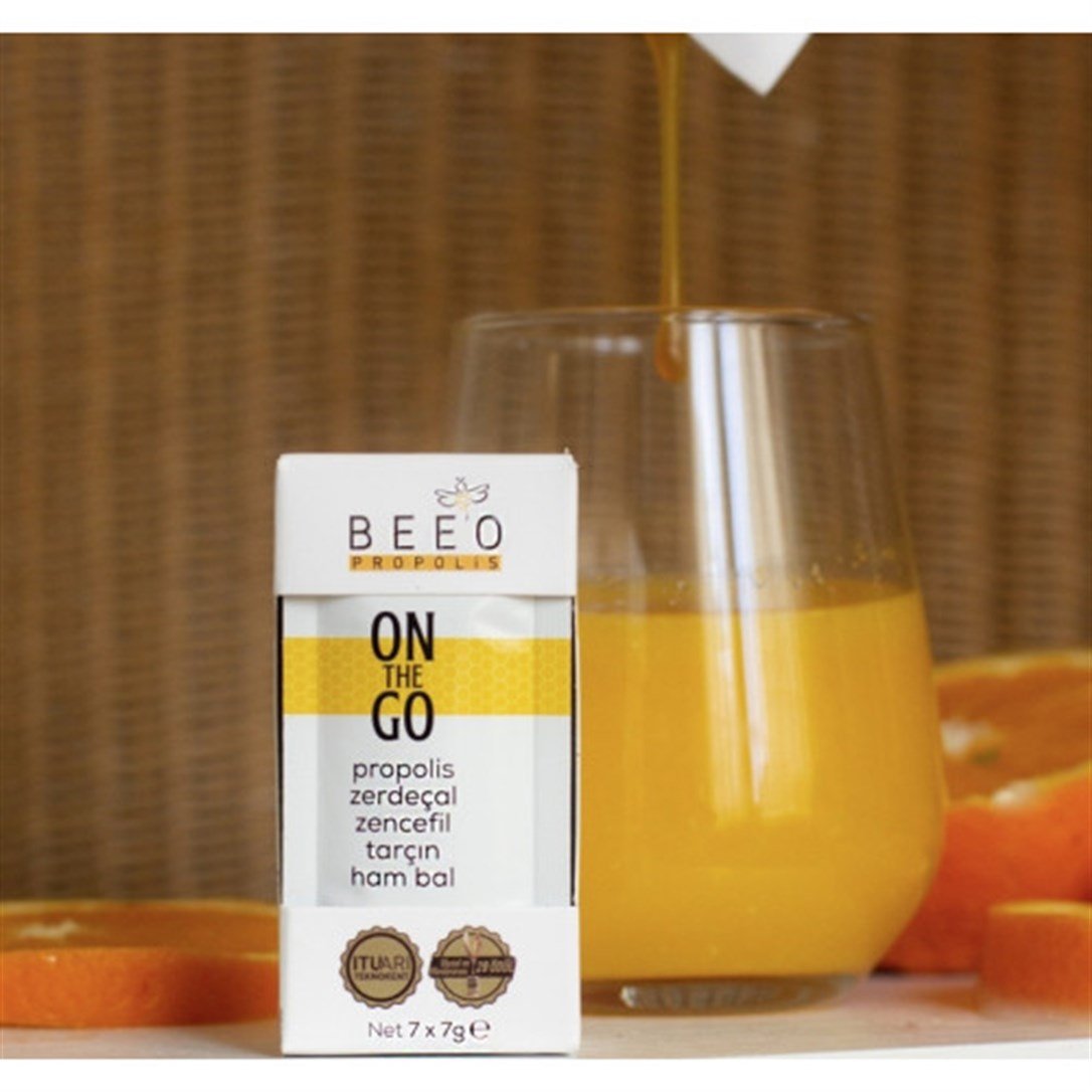 Beeo On The Go Propolis Zencefil Zerdeçal Tarçın Ham Bal 7 Gr