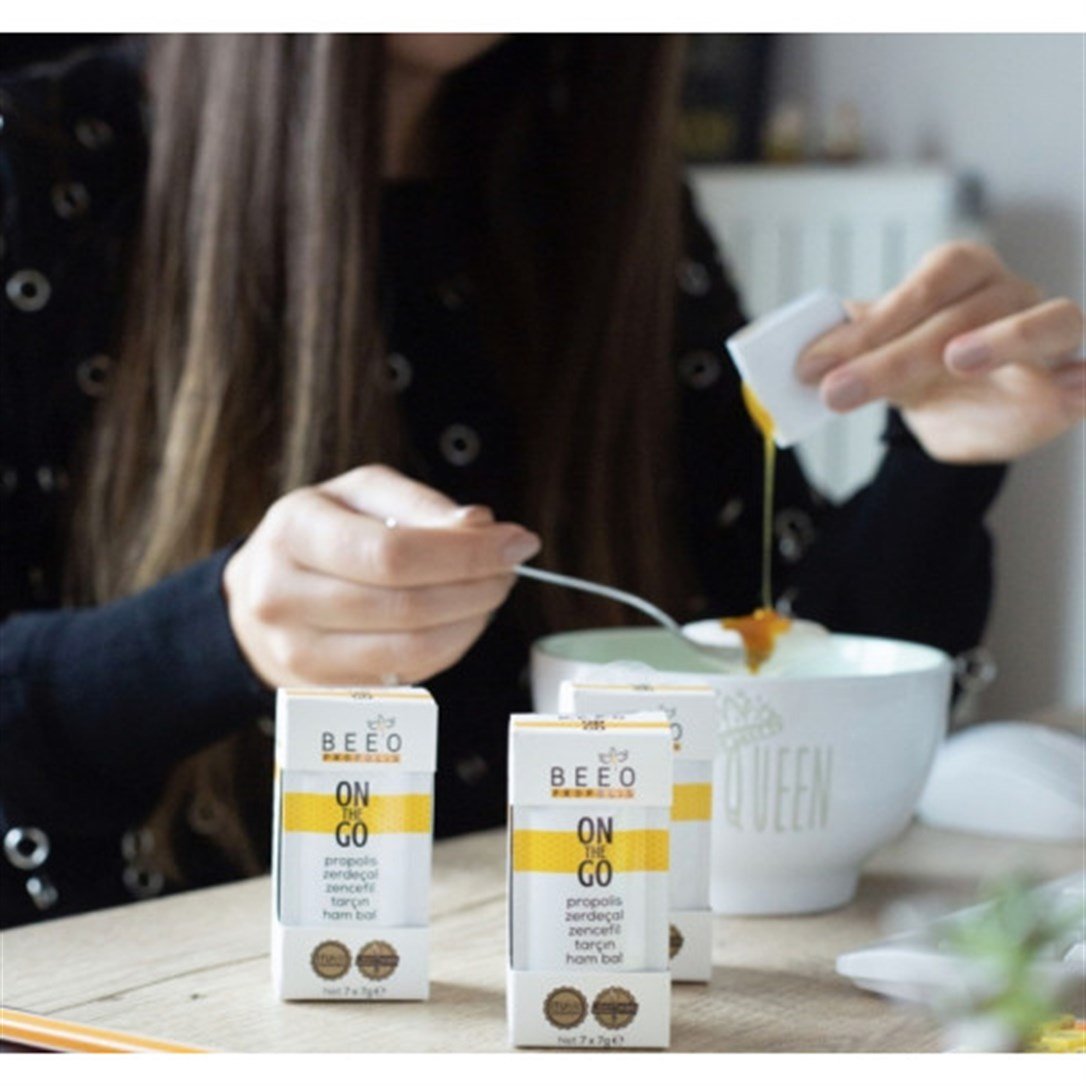 Beeo On The Go Propolis Zencefil Zerdeçal Tarçın Ham Bal 7 Gr