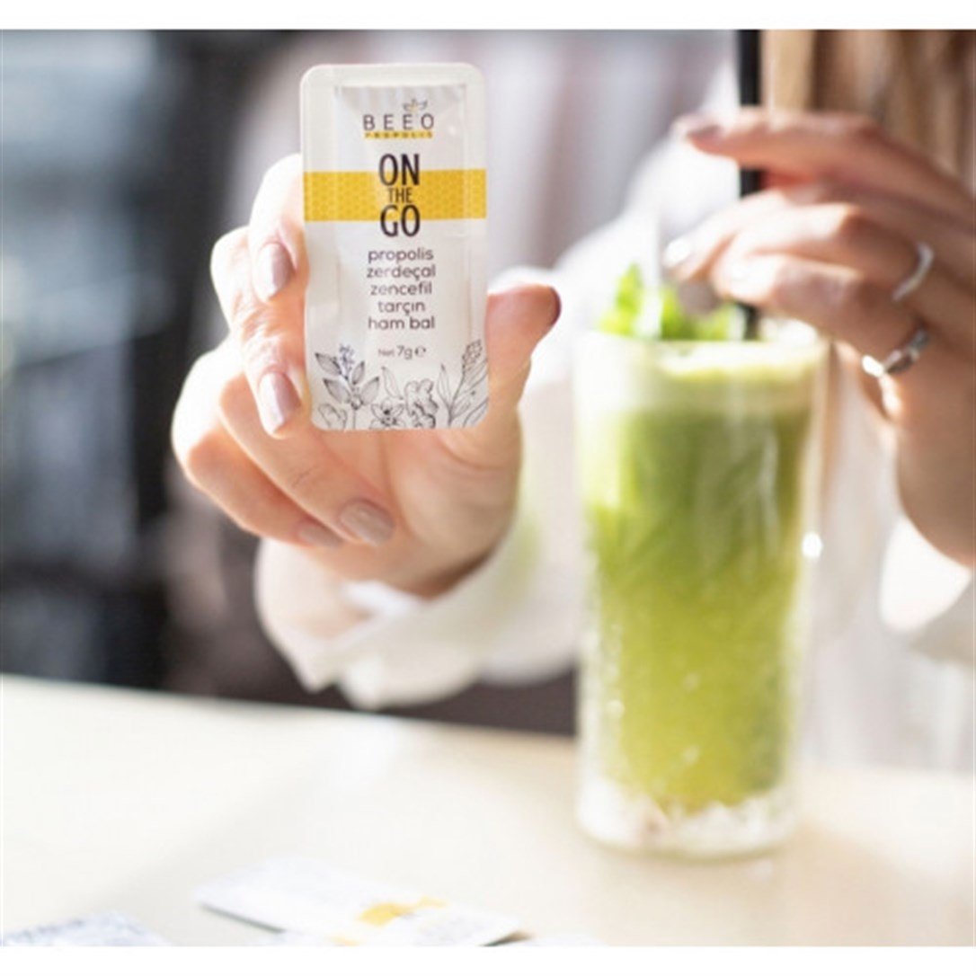 Beeo On The Go Propolis Zencefil Zerdeçal Tarçın Ham Bal 7 Gr
