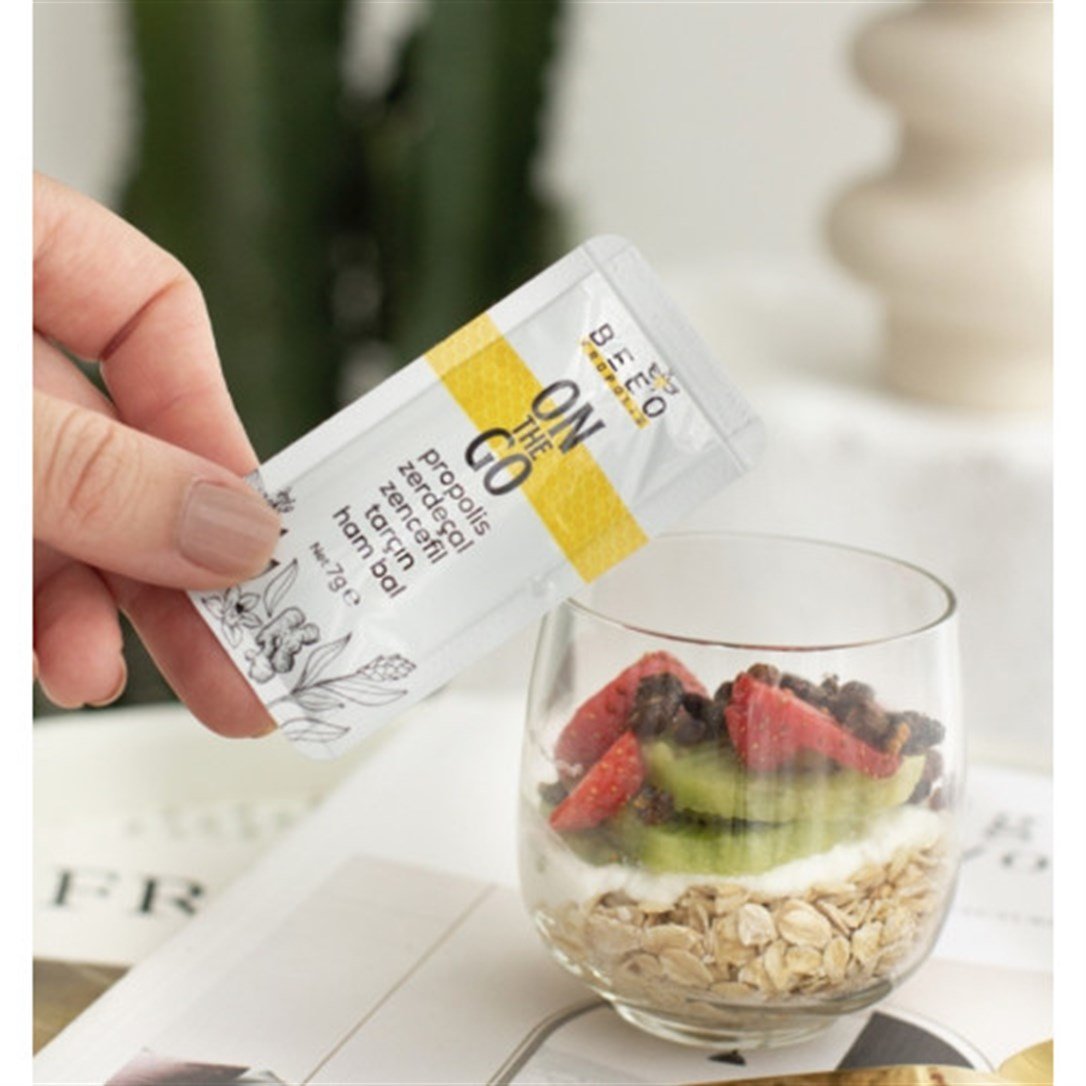 Beeo On The Go Propolis Zencefil Zerdeçal Tarçın Ham Bal 7 Gr