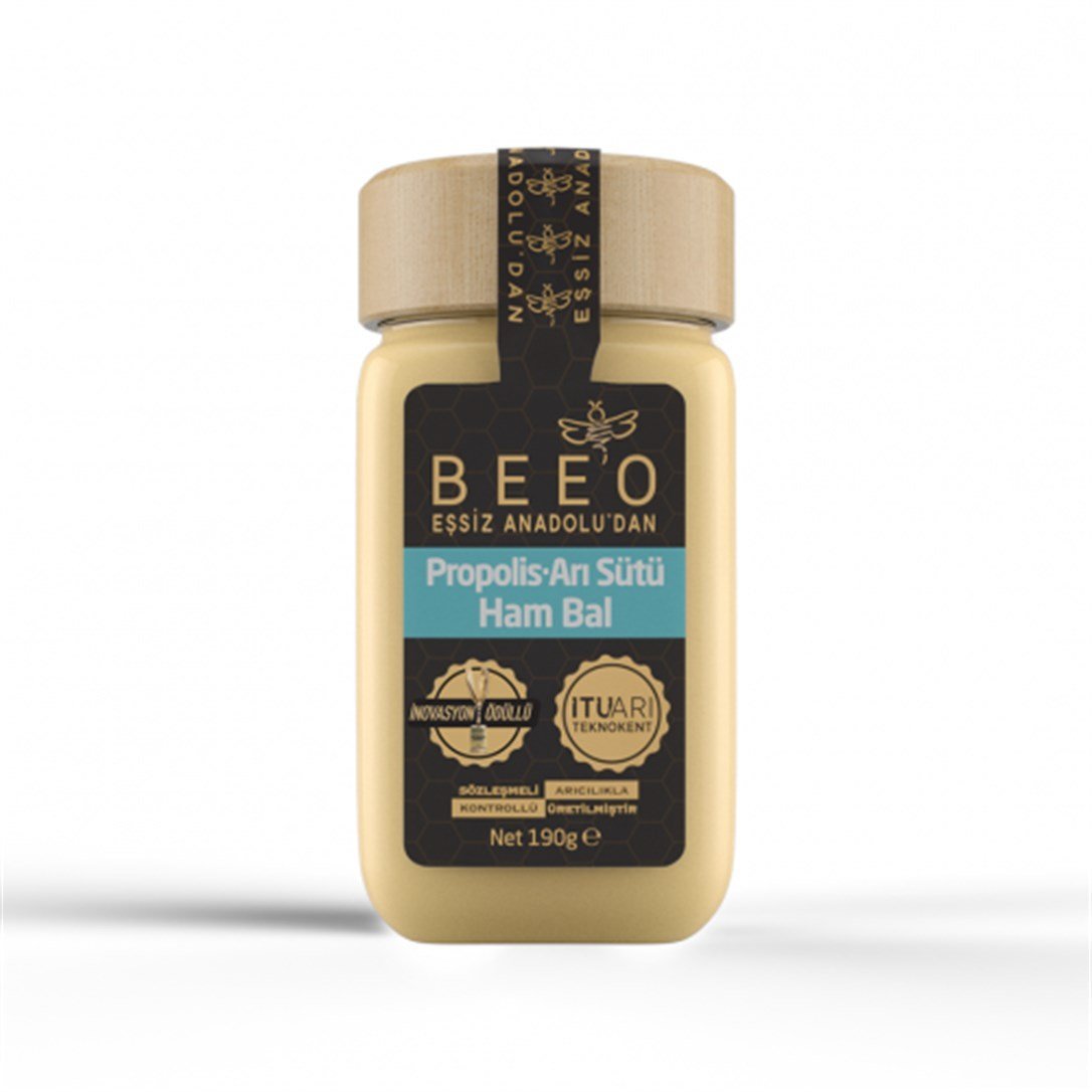 Beeo Propolis Arı Sütü Ham Bal Yetişkinler İçin 190 Gr