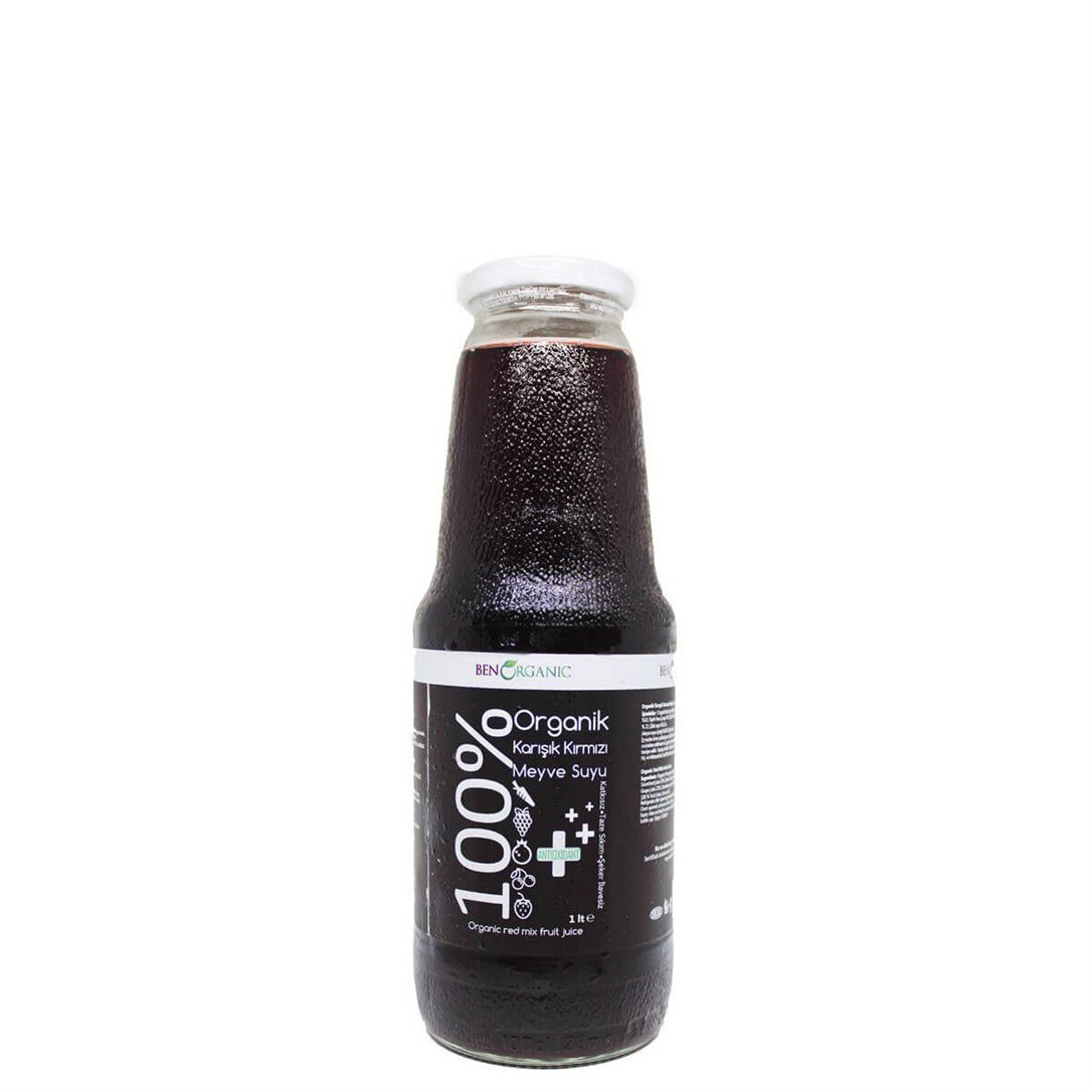 Ben Organik % 100 Karışık Kırmızı Meyve Suyu 1 Lt