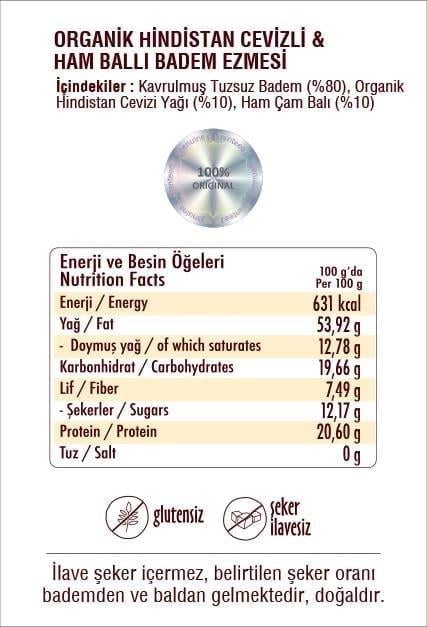 Bolnut Coconut & Ham Ballı Badem Ezmesi 280 G