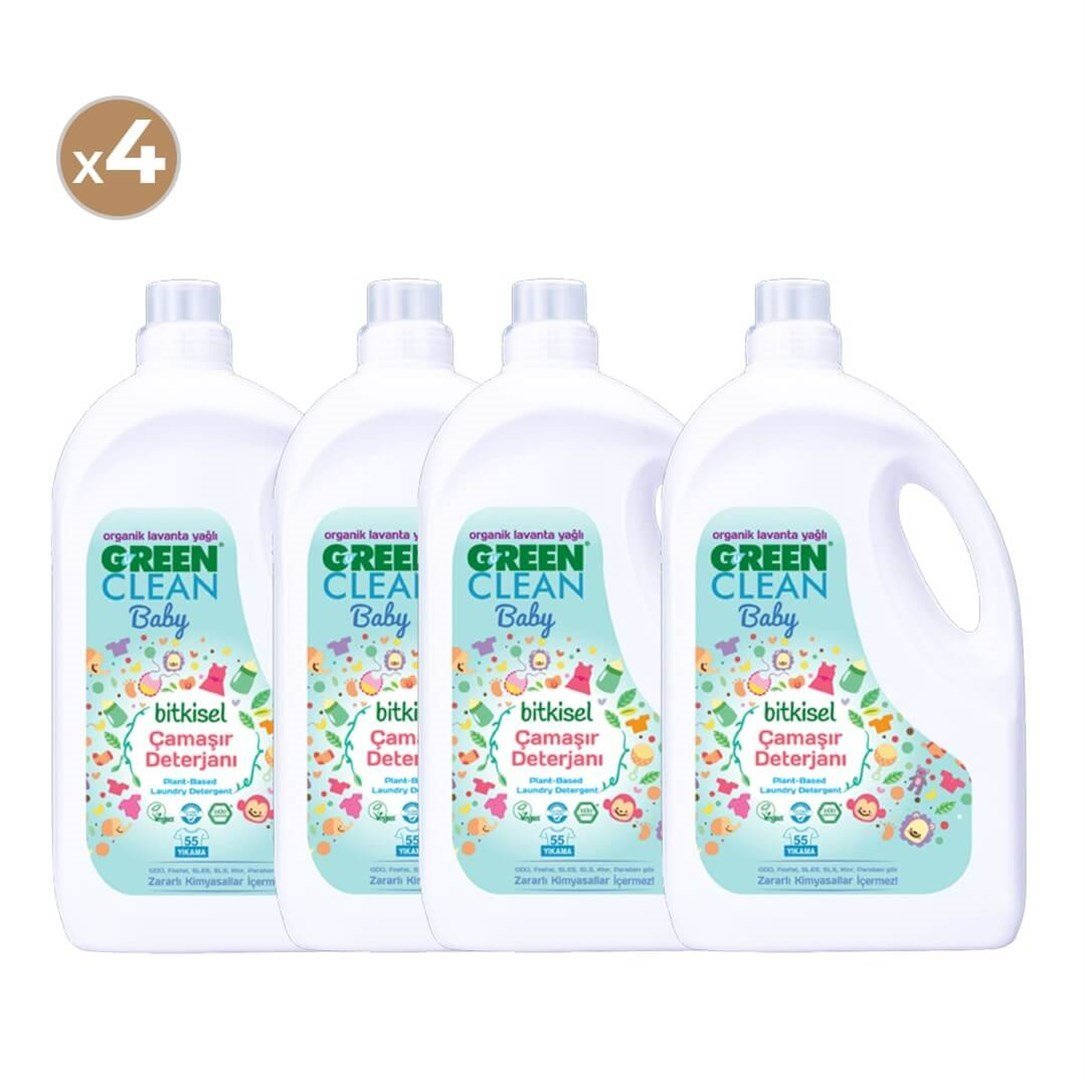Green Clean Baby Bitkisel Çamaşır Deterjanı 2750 ml (4'lü Paket)