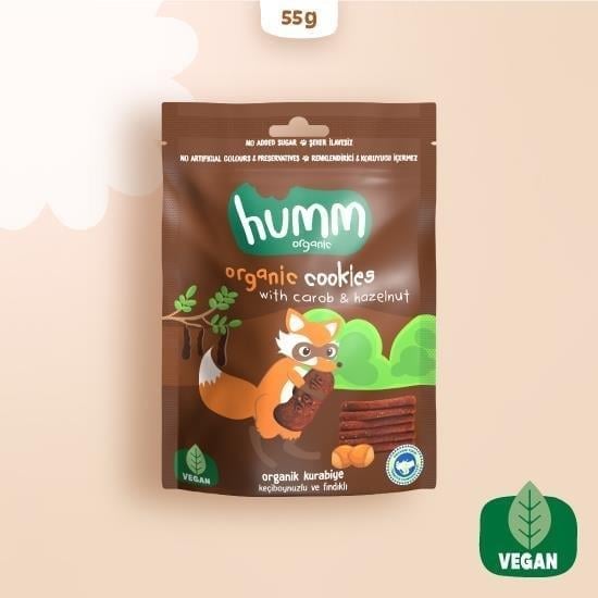 Humm Organik Keçiboynuzlu Fındıklı Kurabiye 55 G
