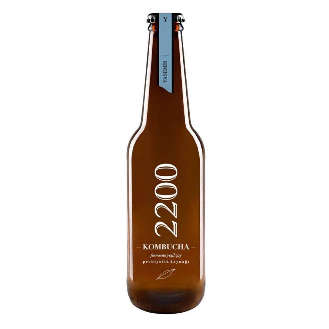 Kombucha 2200 Fermente Yeşil Çay Yasemin 500 Ml