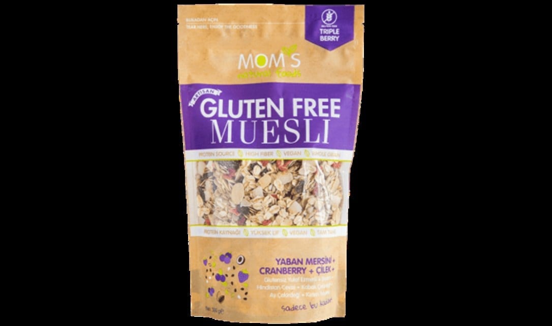 Moms Granola Glutensiz Muesli Çilek Blueberry 300 Gr