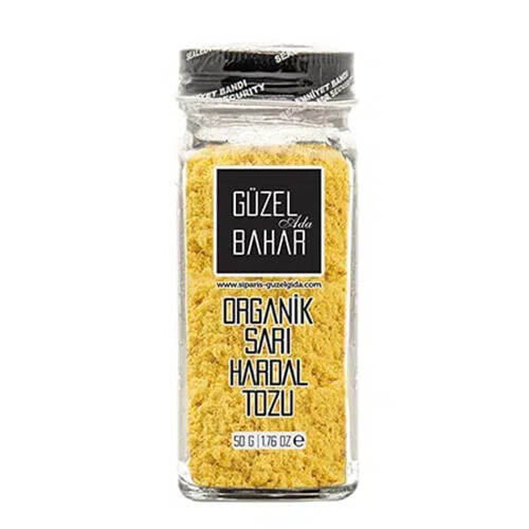Organik Sarı Hardal Tozu 50 Gr Güzel Ada Gıda
