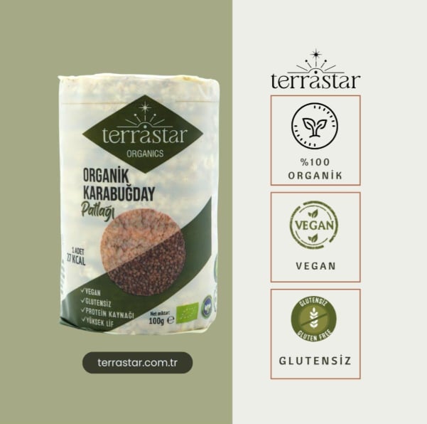Terrastar Organik Karabuğday Patlağı 100 G