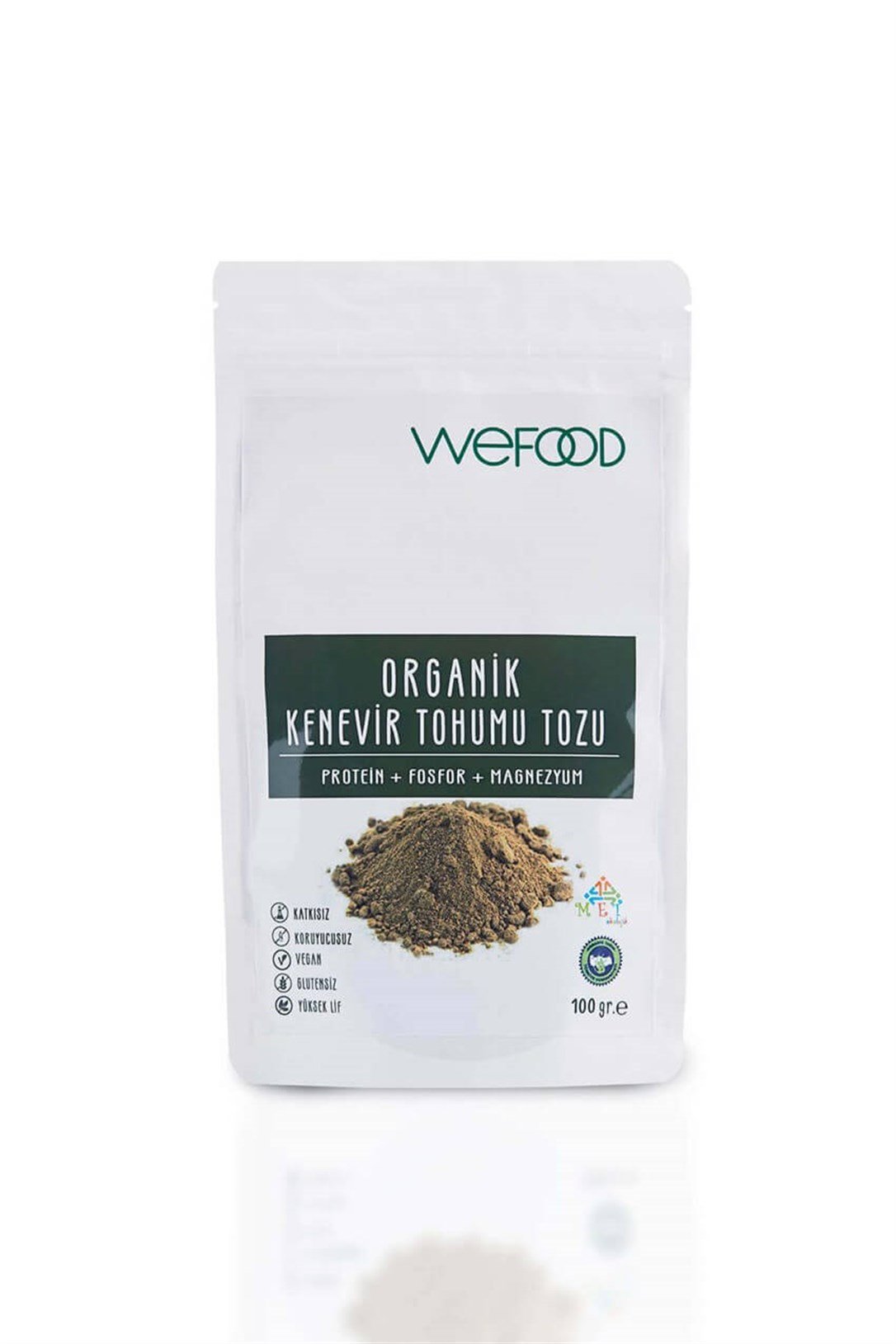 WeFood Organik Kenevir Tohumu Tozu 100 Gr