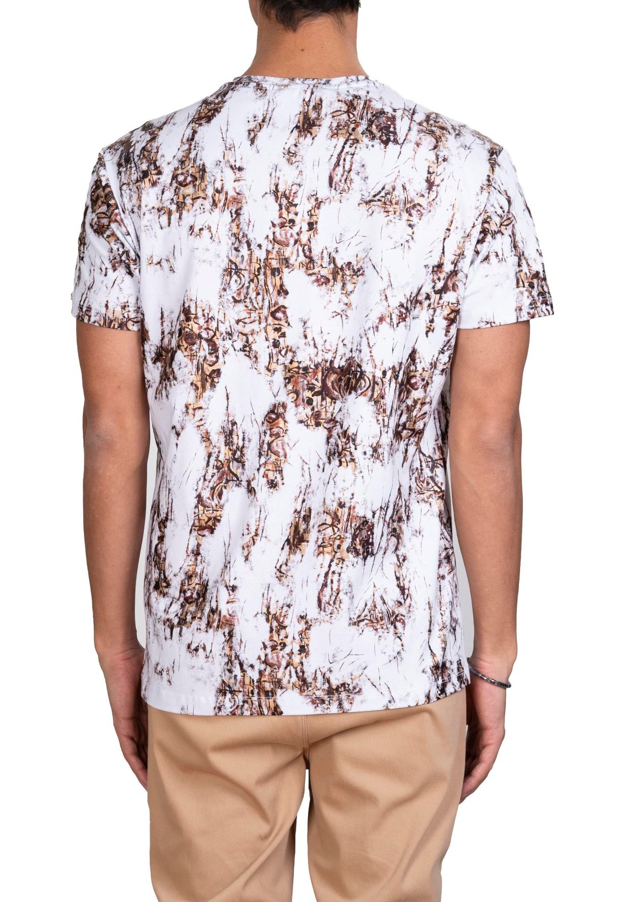 Mondo Karışık Baskılı Beyaz T-Shirt