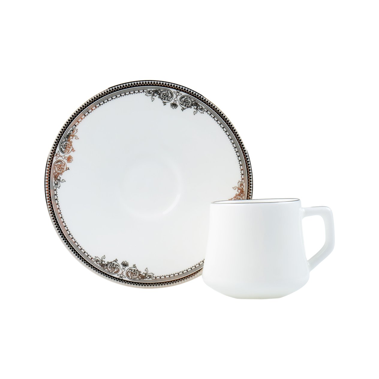 Evaliza Versailles Platin Double Kahve Fincan Takımı