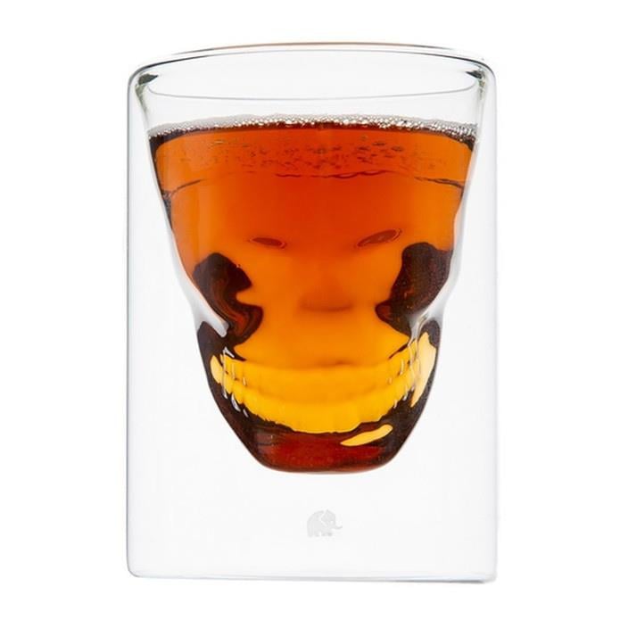 Jumbo Glory Double Wall 2'li Çift Cidarlı Skull Büyük Bardak 250 ml