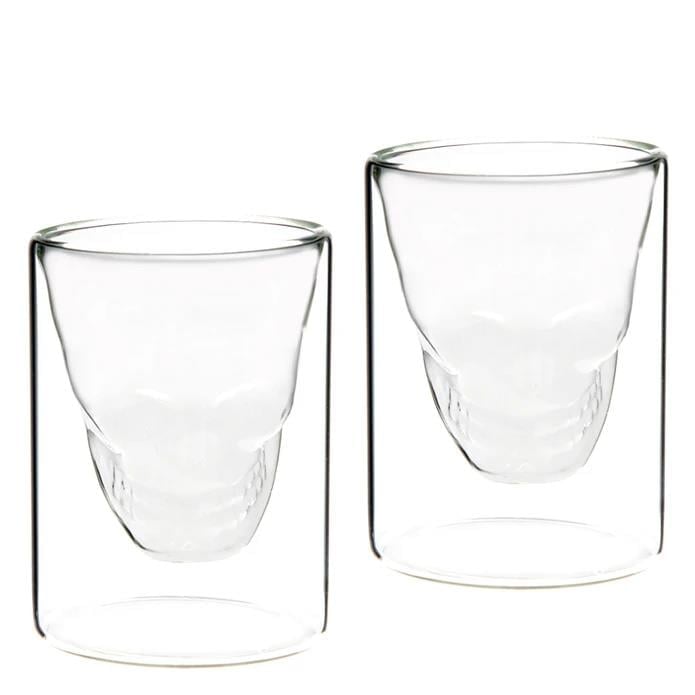Jumbo Glory Double Wall 2'li Çift Cidarlı Skull Büyük Bardak 250 ml