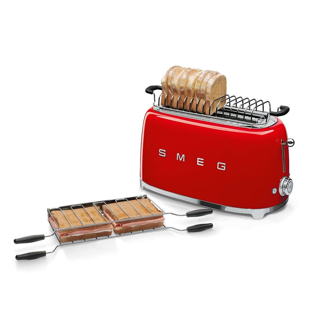 Smeg Kırmızı 2x2 Ekmek Kızartma TSF02RDEU