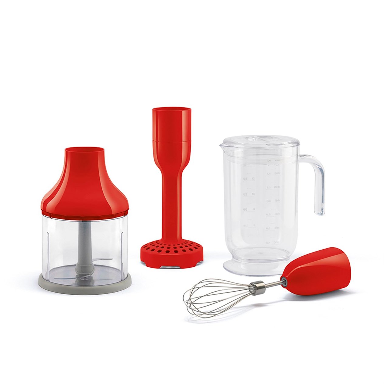 Smeg Kırmızı El Blender Set HBF02RDEU