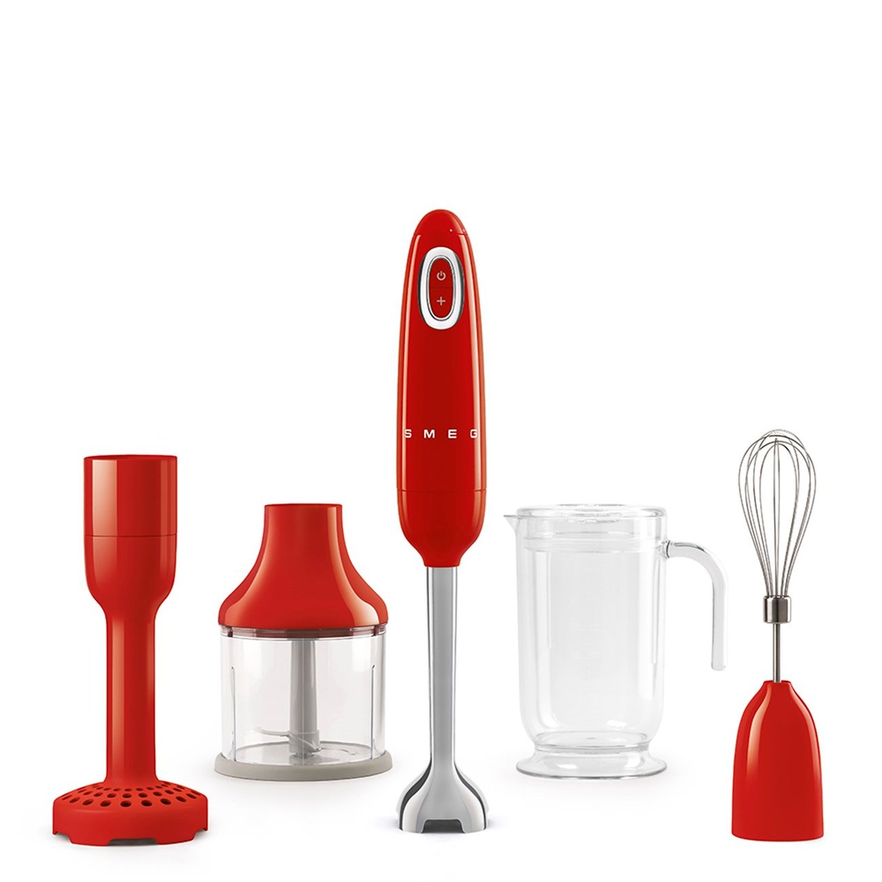 Smeg Kırmızı El Blender Set HBF02RDEU