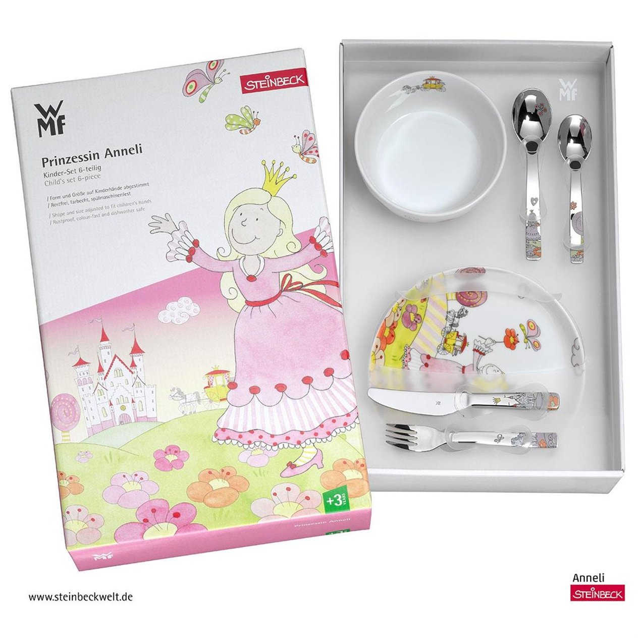 WMF ÇOCUK YEMEK SETİ 6'LI PRINCESS ANNELI