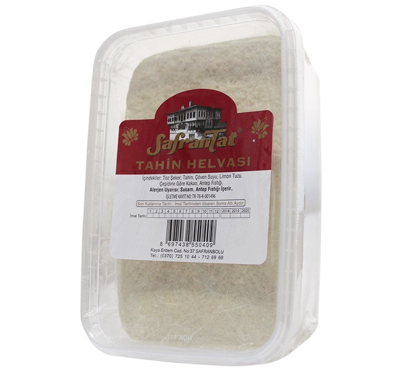Sade Tahin Helvası ''SafranTat'' 700 g / 1870 gr