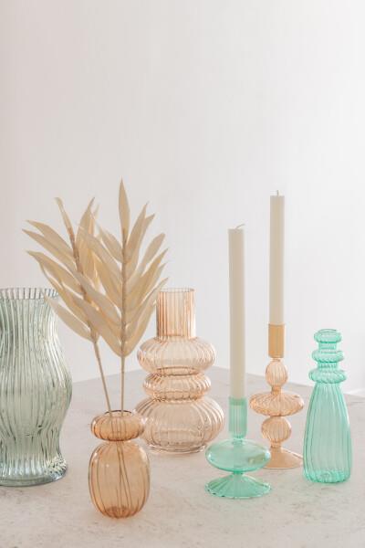 JOLIPA - Jolipa Hurricane Vase Save Glass  Light Green