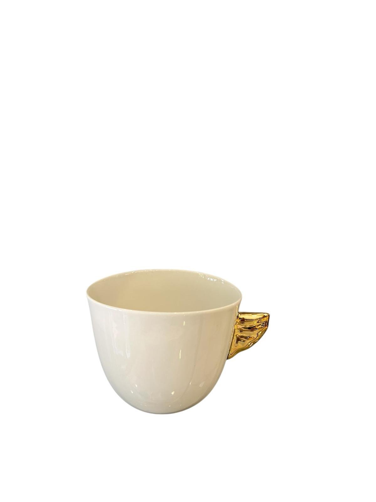 Maji Atelier - MAJİ KANATLI PORSELEN İNCAN GOLD DETAYLI