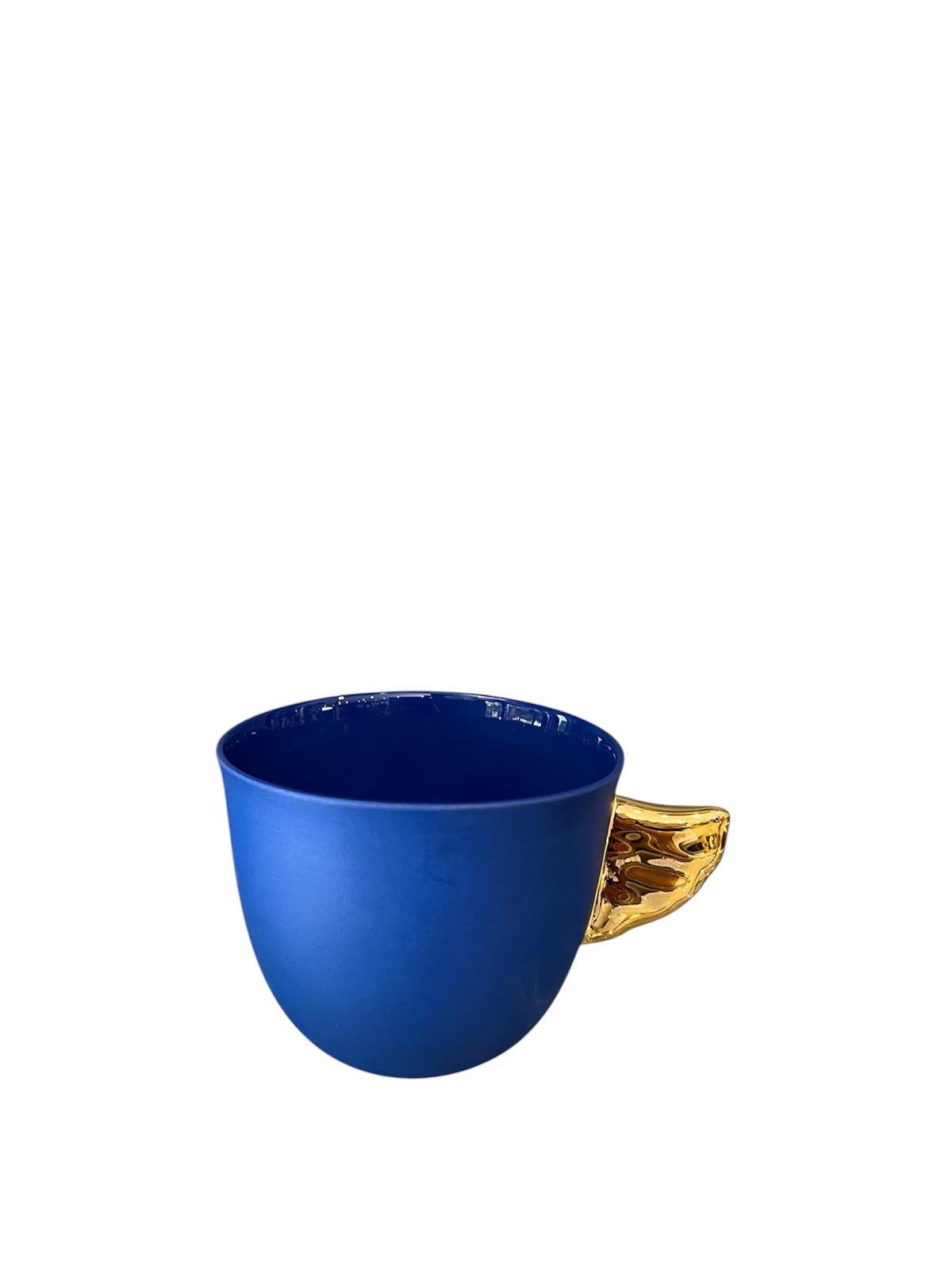 Maji Atelier - MAJİ KANATLI PORSELEN İNCAN GOLD DETAYLI