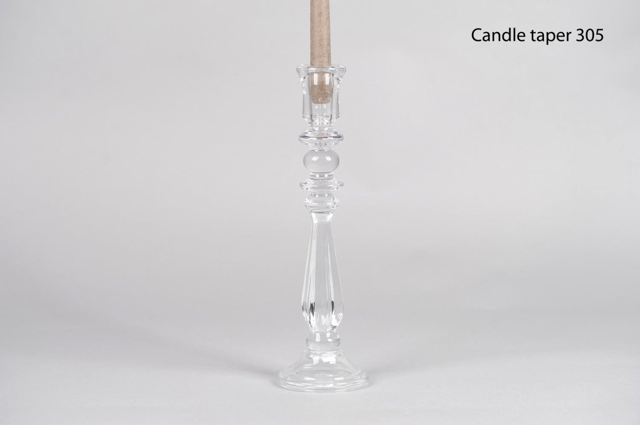 RASTELI - Rasteli Altesse Glass Taper Holder  Medium