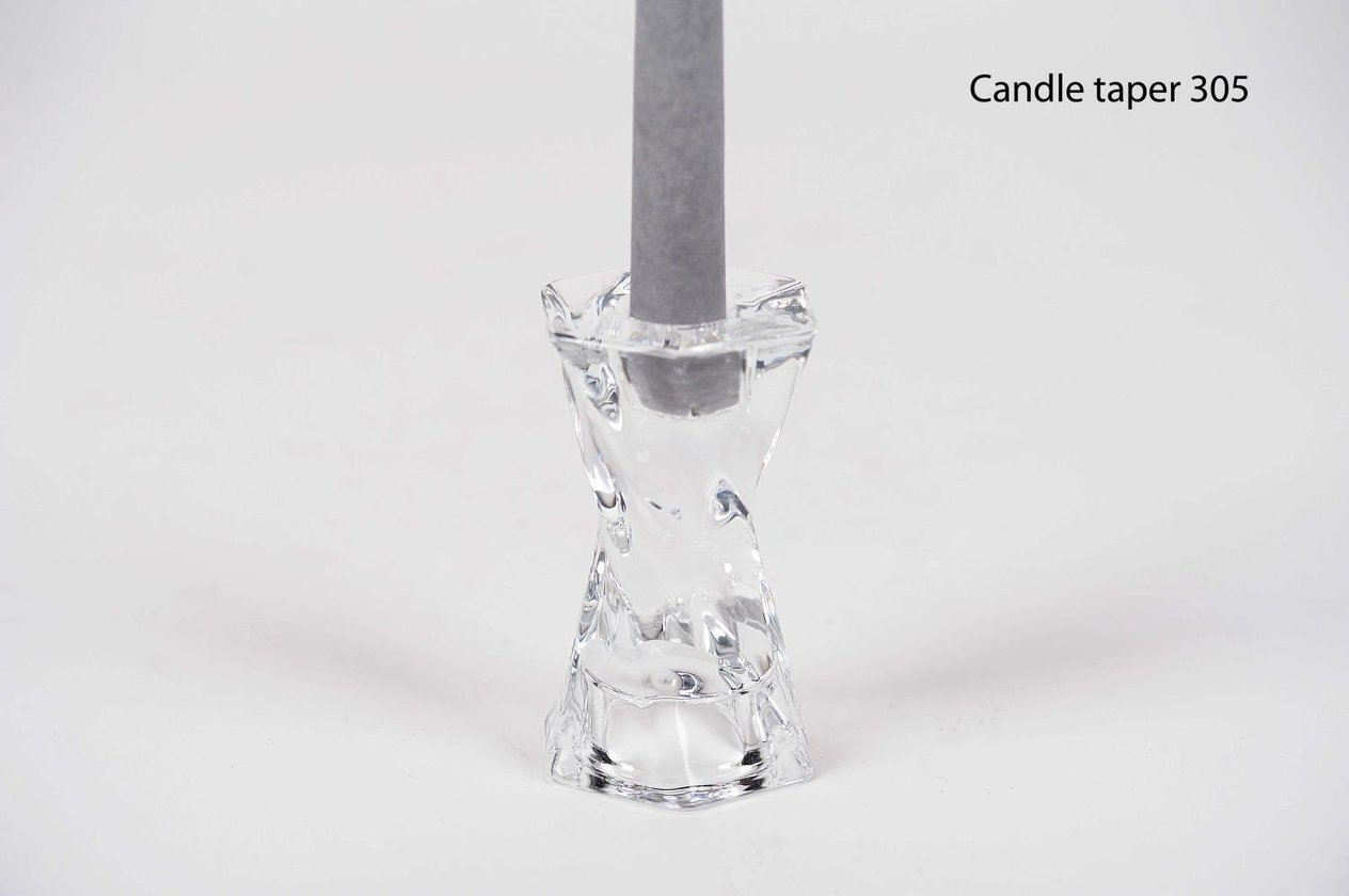 RASTELI - Rasteli Spiral Glass Tealight  Taper Holder 