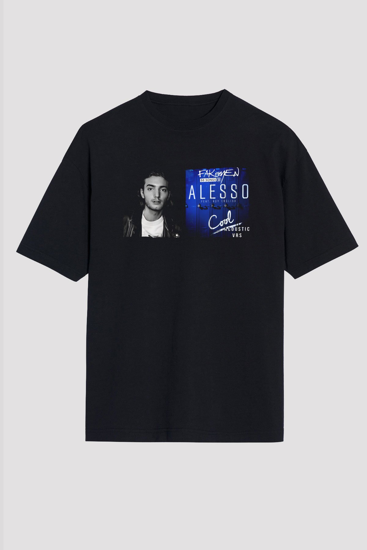 Alesso Siyah Unisex Tişört T-Shirt - TişörtFabrikası