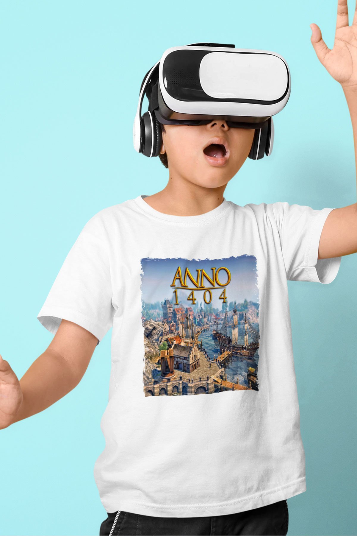 Anno 1404 Beyaz Unisex Çocuk Tişört