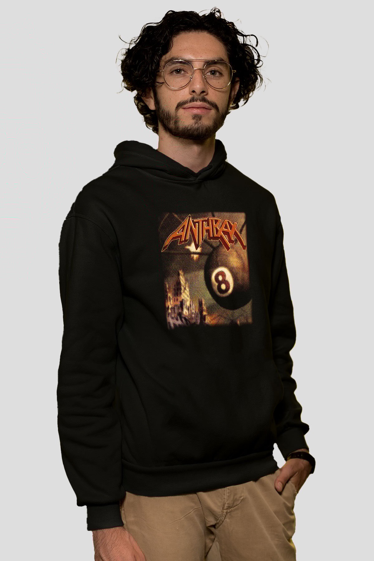 Anthrax Siyah Unisex Hoodie