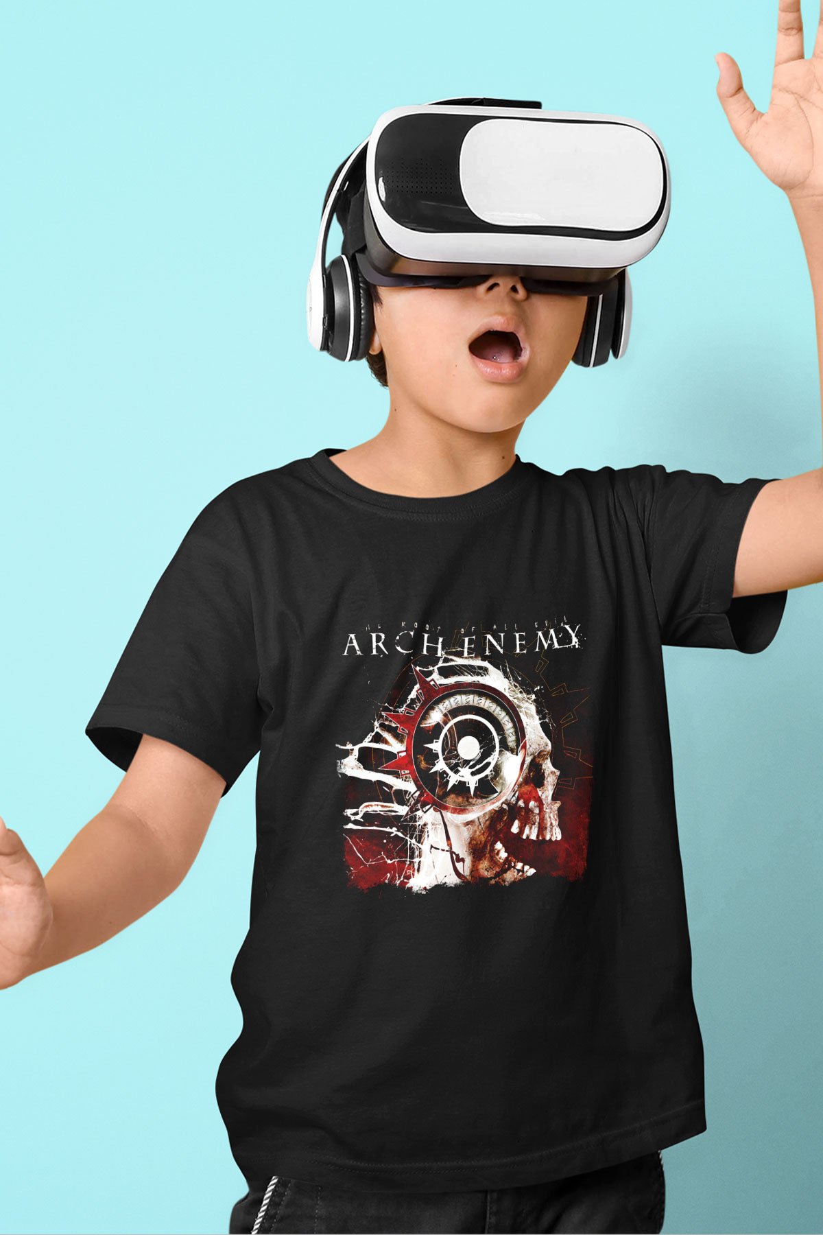Arch Enemy Baskılı Unisex Siyah Çocuk Tişört